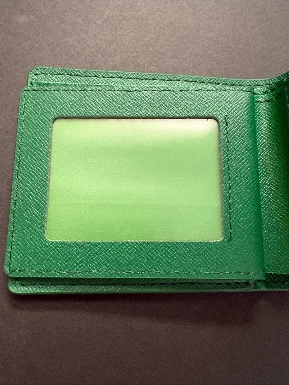 Fashion Men’s Green Bifold Wallet Multicolored Print